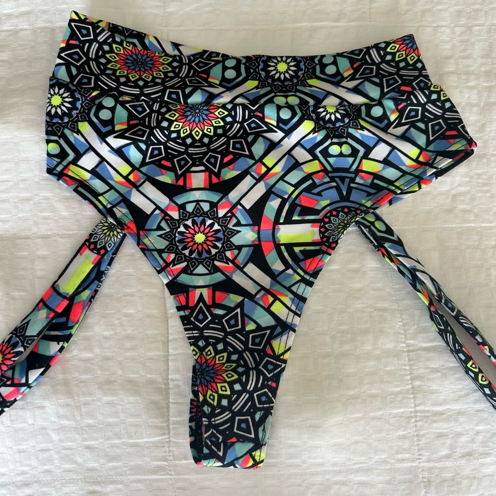 iHeartRaves Colorful High-Waisted Bottoms